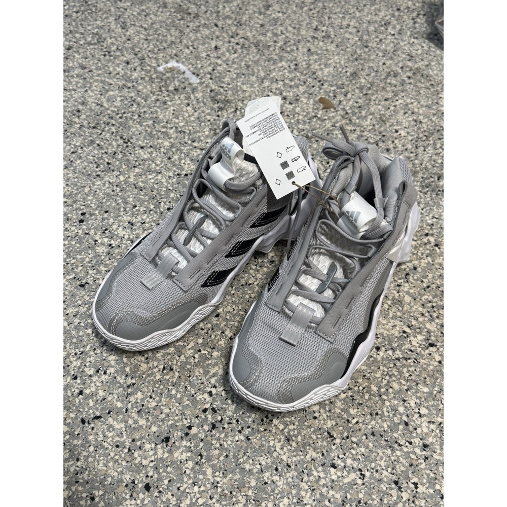 NWT adidas Exhibit B Candace Basketball Womens Grey Sneakers Athletic Shoes 6.5